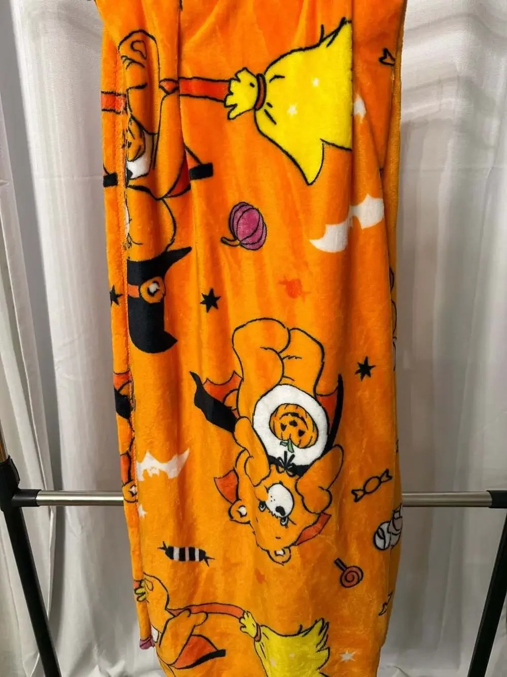 Care Bears Halloween Soft Plush Throw Blanket 50 in x 70 in Pumpkin Witch